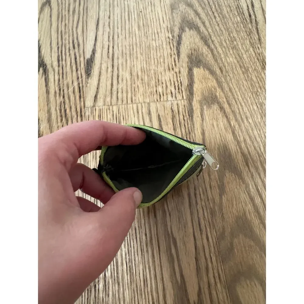 Small Brown & Green Coin Purse